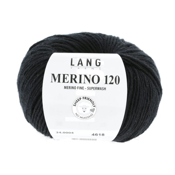 Lang Yarns - Merino 120 Fv. 04 Sort