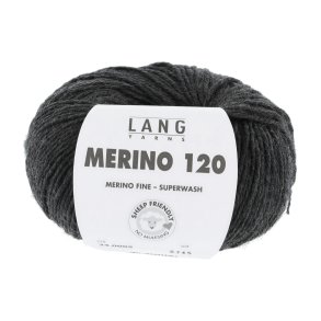 Lang Yarns - Merino 120 Fv. 05 Antracit Melange