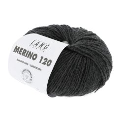 Lang Yarns - Merino 120 Fv. 05 Antracit Melange