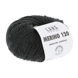 Lang Yarns - Merino 120 Fv. 05 Antracit Melange