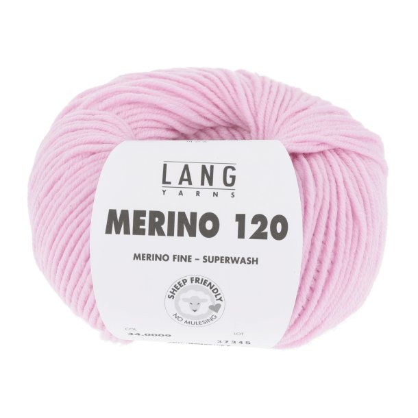 Lang Yarns - Merino 120 Fv. 09 Rose