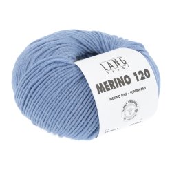 Lang Yarns - Merino 120 Fv. 21 Lys Jeans Bl