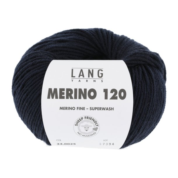 Lang Yarns - Merino 120 Fv. 25 Night Blue