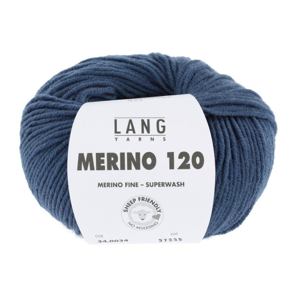 Lang Yarns - Merino 120 Fv. 34 Jeans Bl