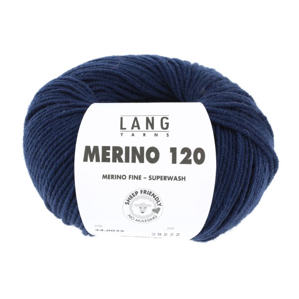 Lang Yarns - Merino 120 Fv. 35 Marine Bl