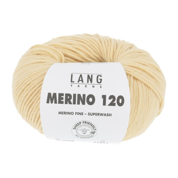 Lang Yarns - Merino 120 Fv. 49 Lys Gul