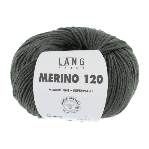 Lang Yarns - Merino 120 Fv. 98 Oliven