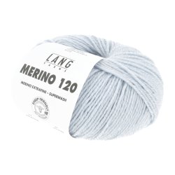 Lang Yarns - Merino 120 Fv. 152 Ice Blue/White Moulin�