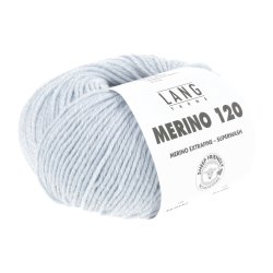 Lang Yarns - Merino 120 Fv. 152 Ice Blue/White Moulin�