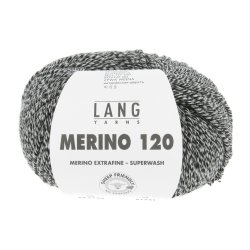 Lang Yarns - Merino 120 Fv. 154 Black/White Moulin�