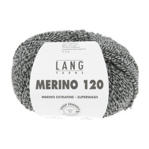 Lang Yarns - Merino 120 Fv. 154 Black/White Moulin�