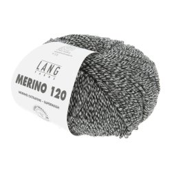 Lang Yarns - Merino 120 Fv. 154 Black/White Moulin�
