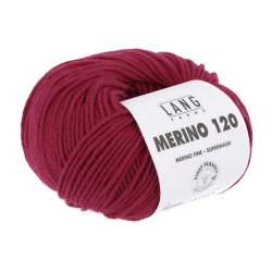 Lang Yarns - Merino 120 Fv. 162 Burgunder