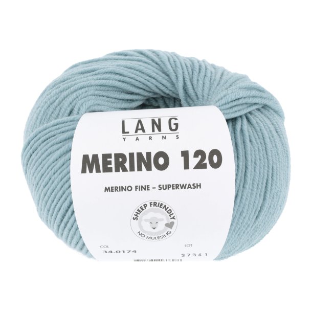 Lang Yarns - Merino 120 Fv. 174 Mrk Mint