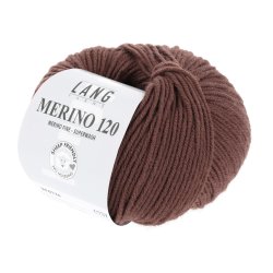 Lang Yarns - Merino 120 Fv. 176 Mrk Cognac