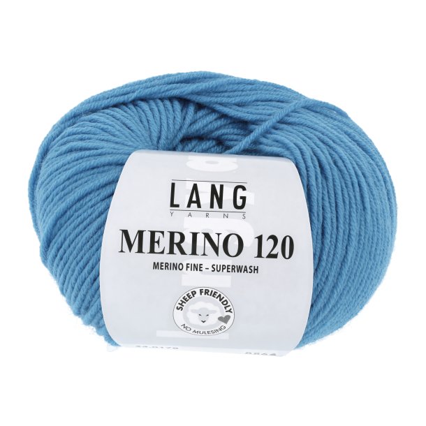 Lang Yarns - Merino 120 Fv. 178 Mrk Turkis