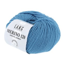 Lang Yarns - Merino 120 Fv. 178 Mrk Turkis