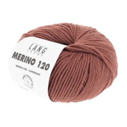 Lang Yarns - Merino 120 Fv. 187 Mrk Mursten