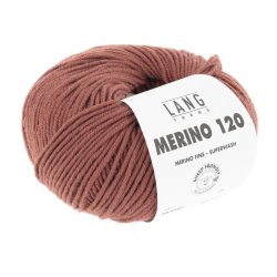Lang Yarns - Merino 120 Fv. 187 Mrk Mursten