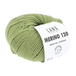 Lang Yarns - Merino 120 Fv. 198 Lys Oliven