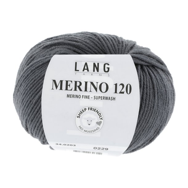 Lang Yarns - Merino 120 Fv. 203 Sten Gr