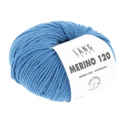 Lang Yarns - Merino 120 Fv. 206 Mellem Bl