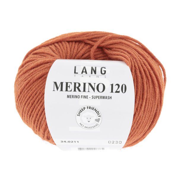 Lang Yarns - Merino 120 Fv. 211 Mursten