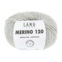 Lang Yarns - Merino 120 Fv. 223 Lys Gr Melange