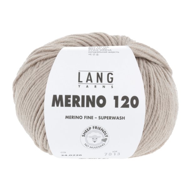 Lang Yarns - Merino 120 Fv. 226 Beige Melange