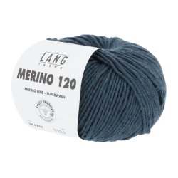 Lang Yarns - Merino 120 Fv. 233 Petrol Melange