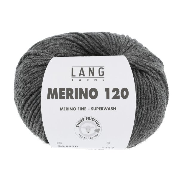 Lang Yarns - Merino 120 Fv. 270 Mrk Gr Melange