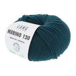 Lang Yarns - Merino 120 Fv. 288 Mrk Petrol