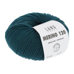Lang Yarns - Merino 120 Fv. 288 Mrk Petrol