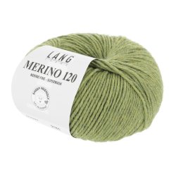 Lang Yarns - Merino 120 Fv. 297 Lys Oliven Melange