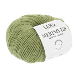 Lang Yarns - Merino 120 Fv. 297 Lys Oliven Melange