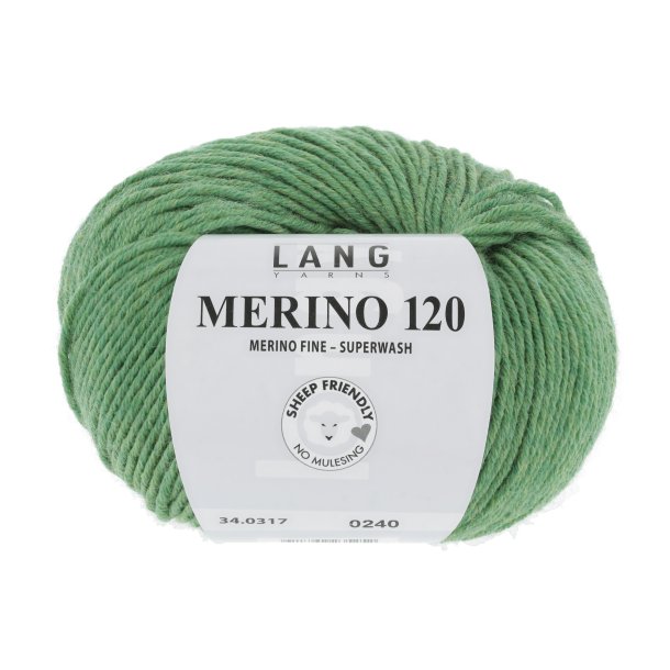 Lang Yarns - Merino 120 Fv. 317 Grn Melange