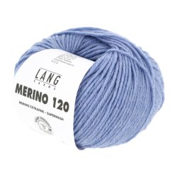 Lang Yarns - Merino 120 Fv. 320 Lys Bl Melange