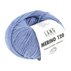 Lang Yarns - Merino 120 Fv. 320 Lys Bl Melange