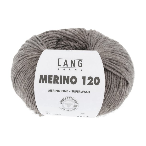 Lang Yarns - Merino 120 Fv. 326 Mrk Beige Melange