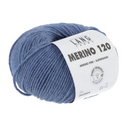 Lang Yarns - Merino 120 Fv. 334 Jeans Medium Melange