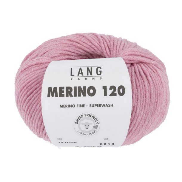 Lang Yarns - Merino 120 Fv. 348 Rose Melange