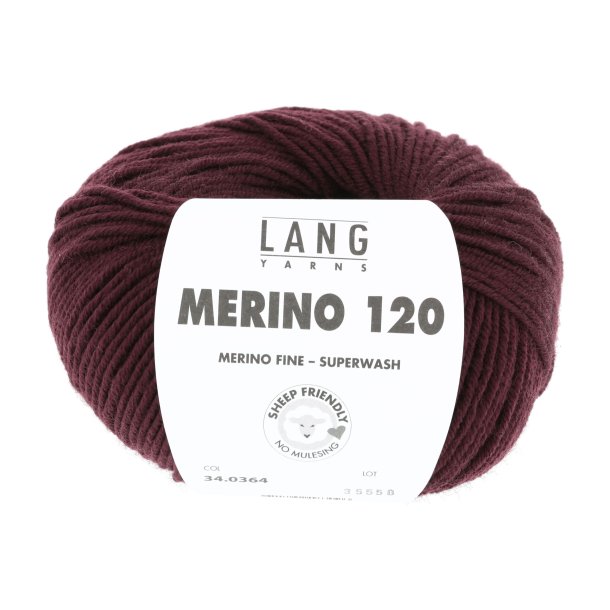 Lang Yarns - Merino 120 Fv. 364 Bordeaux