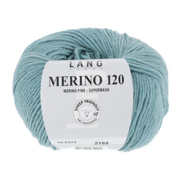 Lang Yarns - Merino 120 Fv. 372 Aqua Melange