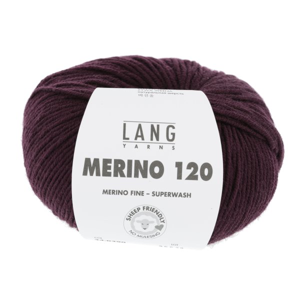 Lang Yarns - Merino 120 Fv. 390 Eggplant