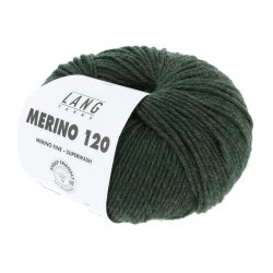 Lang Yarns - Merino 120 Fv. 398 Oliven Chante Claire