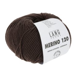 Lang Yarns - Merino 120 Fv. 468 Mrk brun