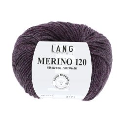 Lang Yarns - Merino 120 Fv. 480 Eggplant Melange