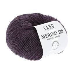 Lang Yarns - Merino 120 Fv. 480 Eggplant Melange