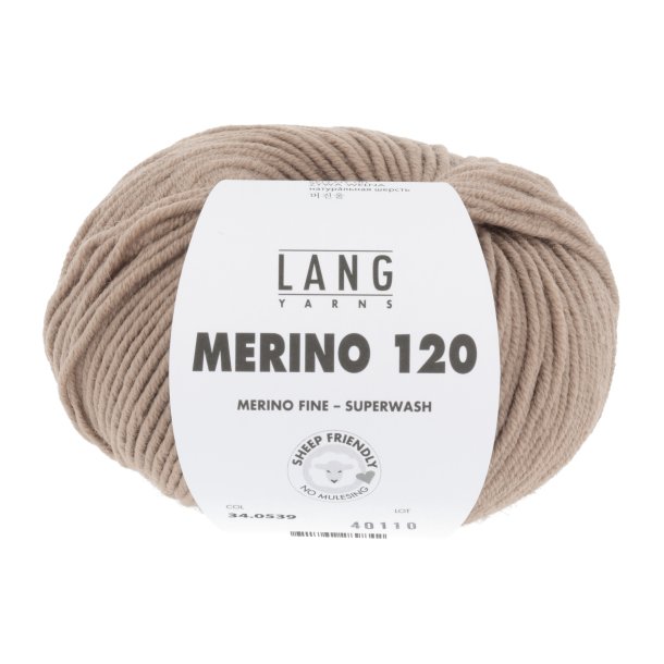 Lang Yarns - Merino 120 Fv. 539 Lys Camel