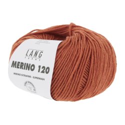Lang Yarns - Merino 120 Fv. 559 Orange Melange